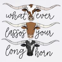 Whatever Lassos Your Longhorn Country Cow Farm Gift 11oz C Handle Ceramic Mug