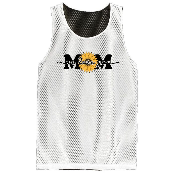 We Love You Mom Mesh Reversible Basketball Jersey Tank