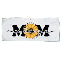 We Love You Mom Large Microfiber Waffle Golf Towel