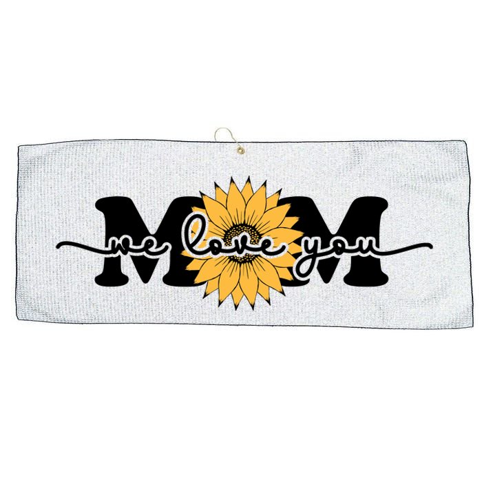 We Love You Mom Large Microfiber Waffle Golf Towel