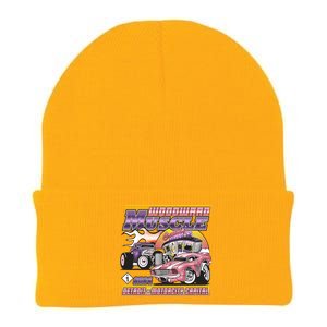 Woodward Muscle 2024 Pink Purple Version Knit Cap Winter Beanie