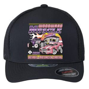 Woodward Muscle 2024 Pink Purple Version Flexfit Unipanel Trucker Cap