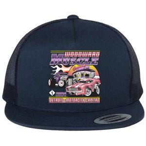 Woodward Muscle 2024 Pink Purple Version Flat Bill Trucker Hat