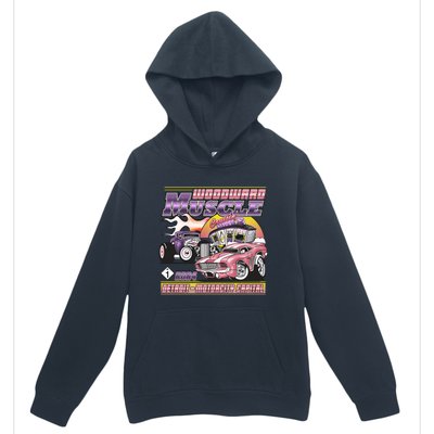 Woodward Muscle 2024 Pink Purple Version Urban Pullover Hoodie