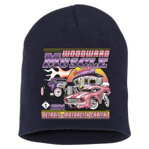 Woodward Muscle 2024 Pink Purple Version Short Acrylic Beanie