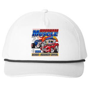 Woodward Muscle 2024 Red Blue Version Snapback Five-Panel Rope Hat