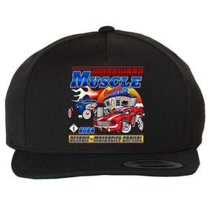 Woodward Muscle 2024 Red Blue Version Wool Snapback Cap