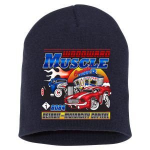 Woodward Muscle 2024 Red Blue Version Short Acrylic Beanie