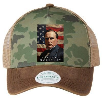 William Mckinley 25th President Of The United States Portrait Legacy Tie Dye Trucker Hat