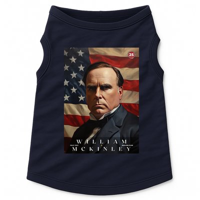 William Mckinley 25th President Of The United States Portrait Doggie Tank