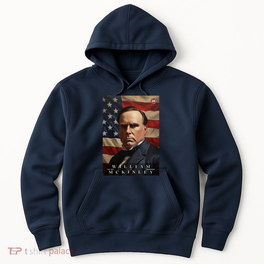 William Mckinley 25th President Of The United States Portrait Hoodie