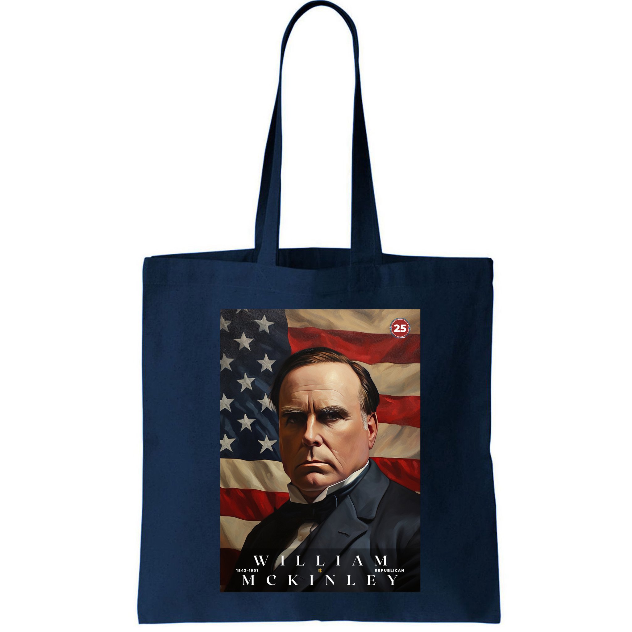 William Mckinley 25th President Of The United States Portrait Bag