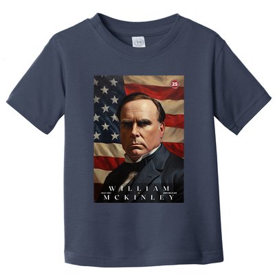 William Mckinley 25th President Of The United States Portrait Toddler T-Shirt