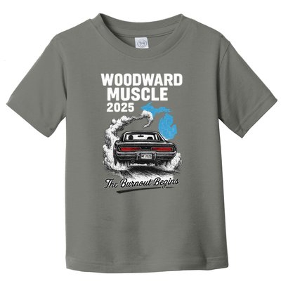 Woodward Muscle 2025 The Burnout Begins Toddler T-Shirt