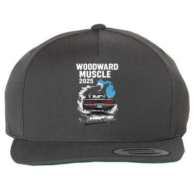 Woodward Muscle 2025 The Burnout Begins Wool Snapback Cap