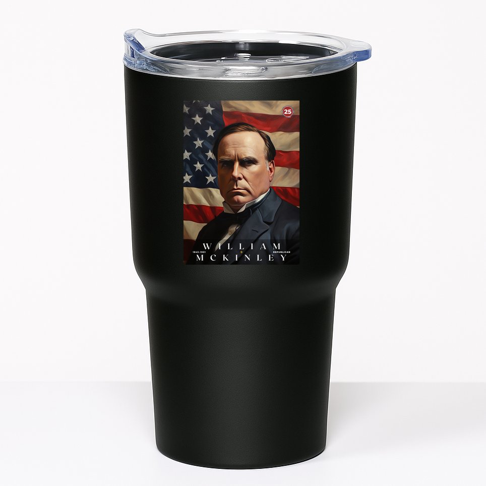 Wiliam Mckinley 25th President Of The United States Portrait Tumbler