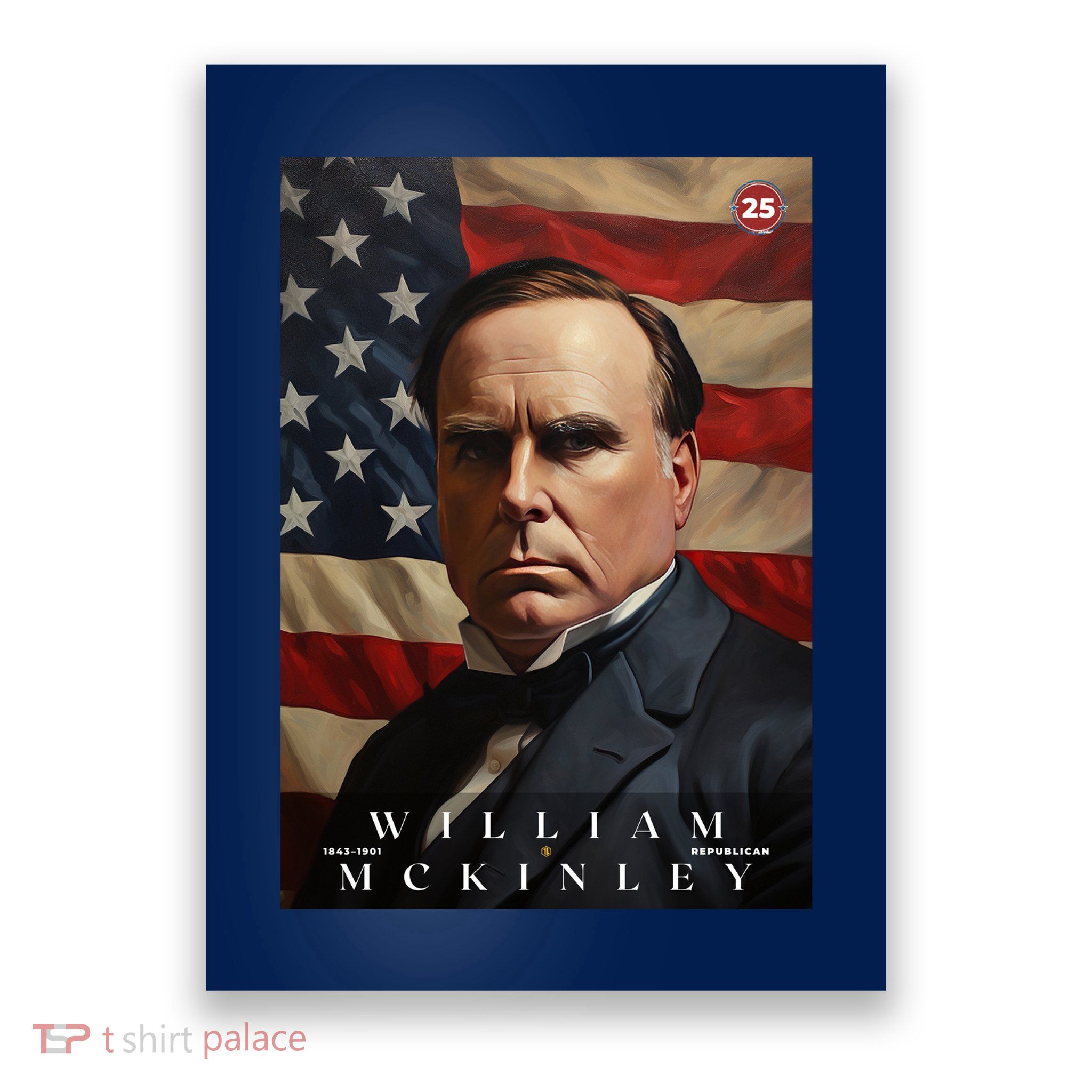 Wiliam Mckinley 25th President Of The United States Portrait Poster