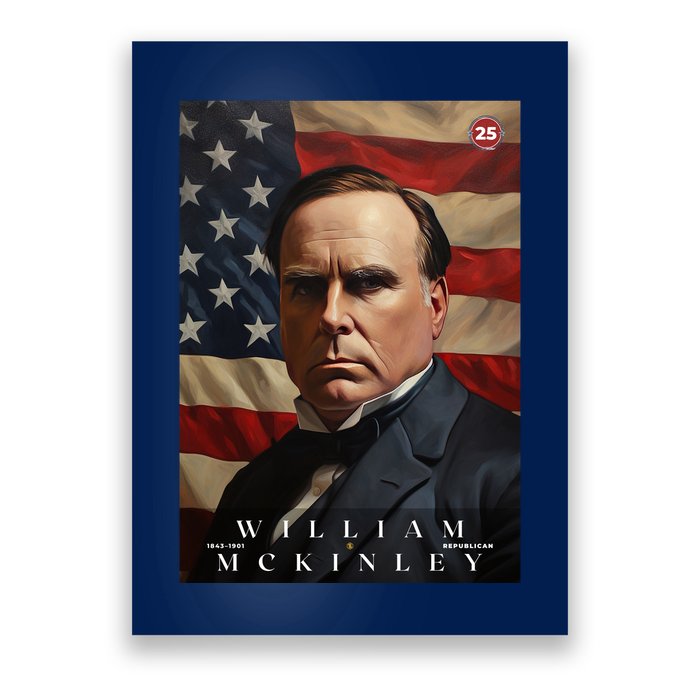Wiliam Mckinley 25th President Of The United States Portrait Poster