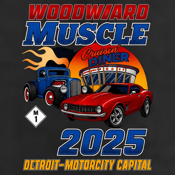 Woodward Muscle 2025 7 Panel Mesh Trucker Snapback Hat