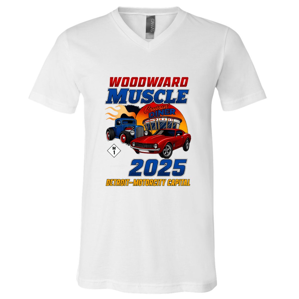 Woodward Muscle 2025 V-Neck T-Shirt