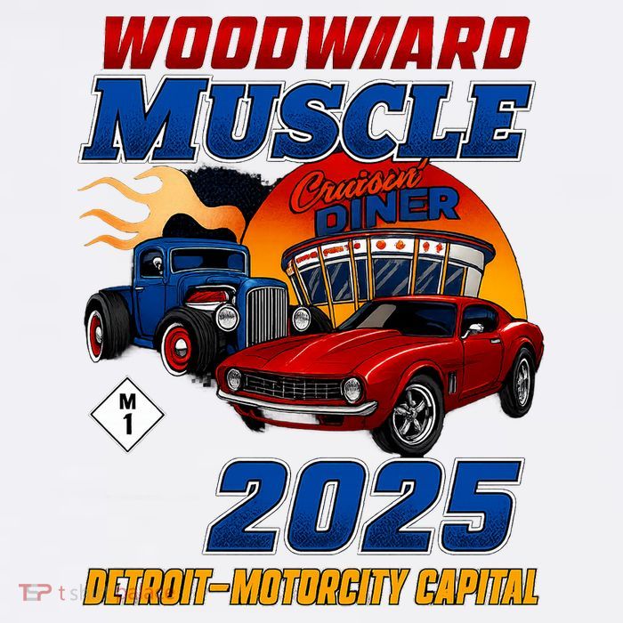 Woodward Muscle 2025 Women's V-Neck T-Shirt