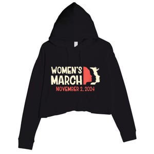 Women’S March 2024 Crop Fleece Hoodie