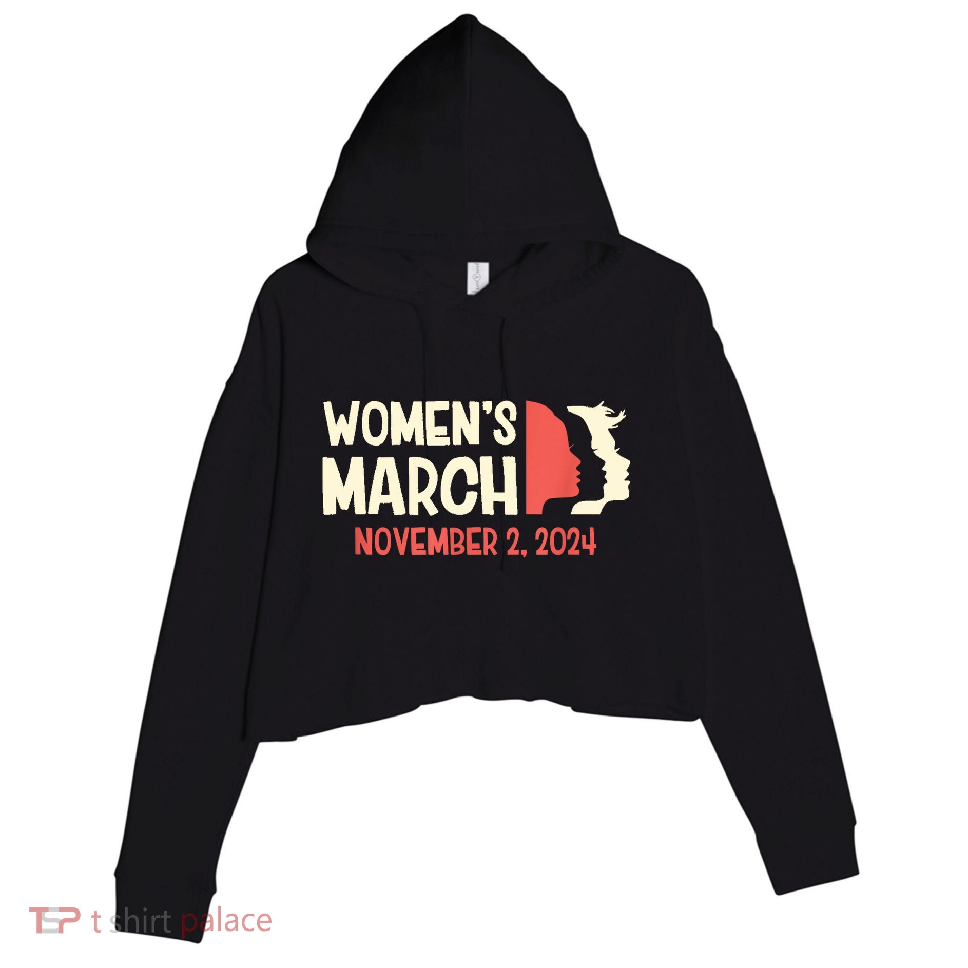 Women’S March 2024 Crop Fleece Hoodie