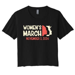 Women’S March 2024 Women's Crop Top Tee