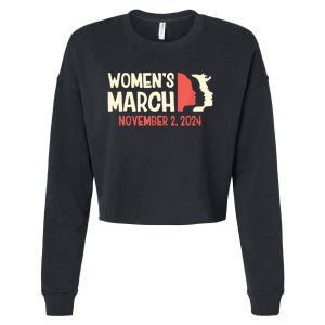 Women’S March 2024 Cropped Pullover Crew