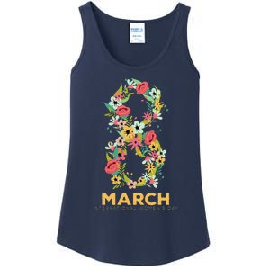 Womens March 8 Women's Day Celebration Gift For Her Ladies Essential Tank