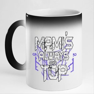 Women Mami’S Always On Top Gift 11oz Black Color Changing Mug