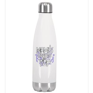 Women Mami’S Always On Top Gift Stainless Steel Insulated Water Bottle