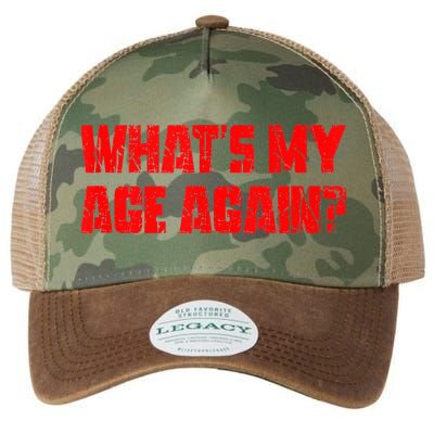 Whats My Age Again Funny Punk Legacy Tie Dye Trucker Hat