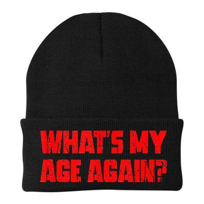 Whats My Age Again Funny Punk Beanie