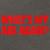 Whats My Age Again Funny Punk Cotton Canvas Backpack