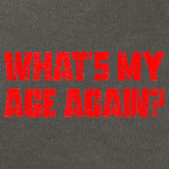 Whats My Age Again Funny Punk Cotton Canvas Backpack