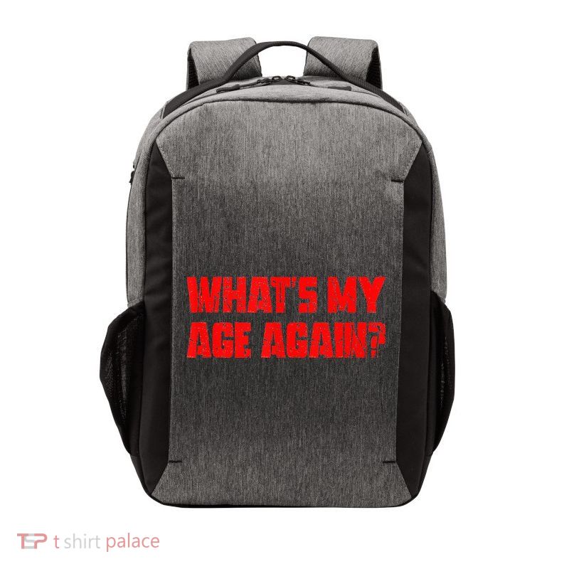 Whats My Age Again Funny Punk Vector Backpack