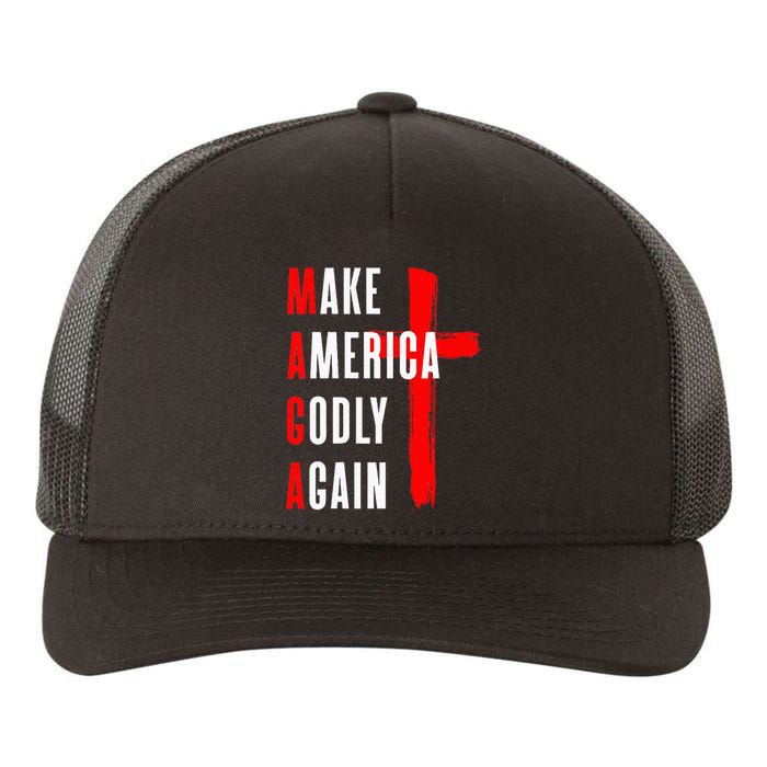 Wo Make America Godly Again Yupoong Adult 5-Panel Trucker Hat