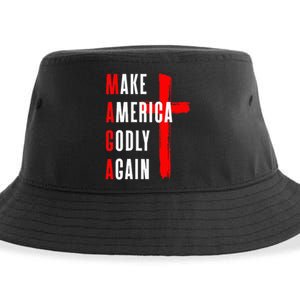 Wo Make America Godly Again Sustainable Bucket Hat