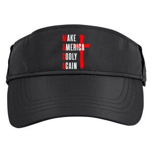 Wo Make America Godly Again Adult Drive Performance Visor