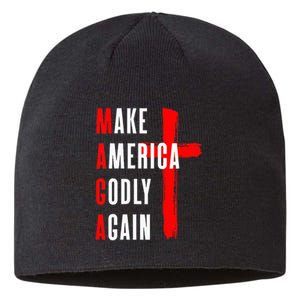 Wo Make America Godly Again Sustainable Beanie