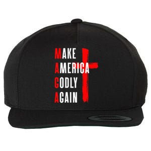 Wo Make America Godly Again Wool Snapback Cap