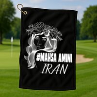 Womens Mahsa Amini Iran #MAHSAAMINI, Iran, #Mahsa_amini Golf Towel