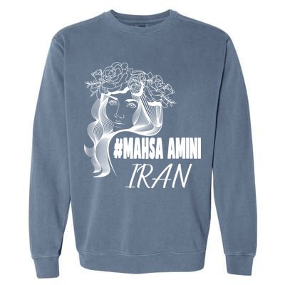 Womens Mahsa Amini Iran #MAHSAAMINI, Iran, #Mahsa_amini Garment-Dyed Sweatshirt