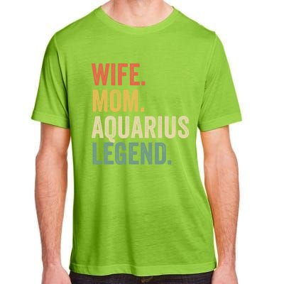 Wife Mom Aquarius Legend Funny Zodiac Astrology Mother Gift Adult ChromaSoft Performance T-Shirt