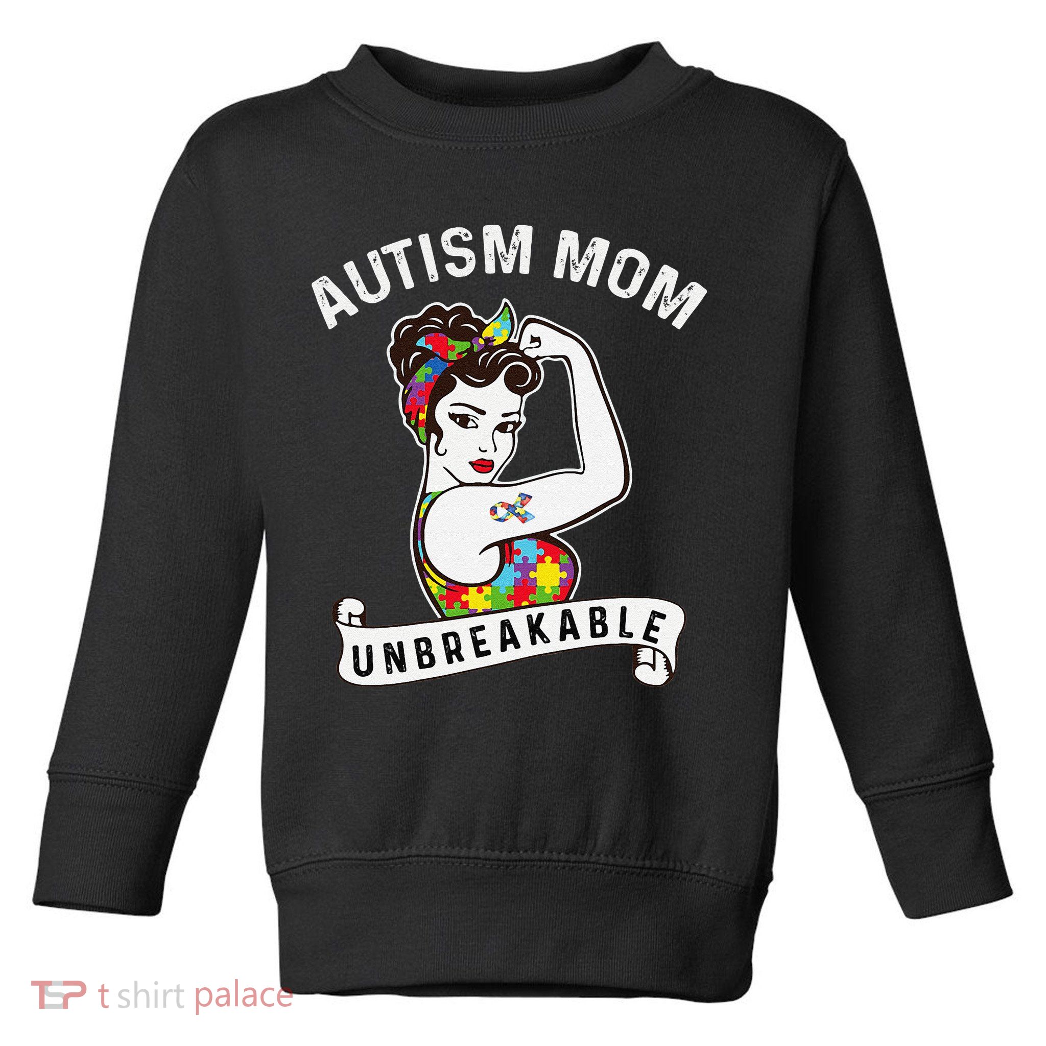 WoAutism Mom Autism Awareness Month Autism Apparel Autism Toddler Sweatshirt