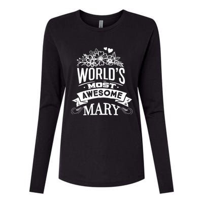 World Most Awesome Marry Gift For Marry Great Gift Womens Cotton Relaxed Long Sleeve T-Shirt