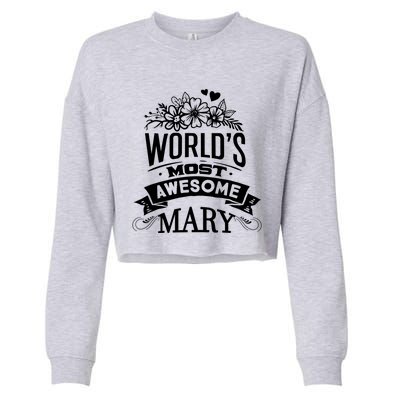 World Most Awesome Marry Gift For Marry Great Gift Cropped Pullover Crew