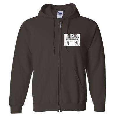 Waifu Material Anime Hentai Otaku Full Zip Hoodie