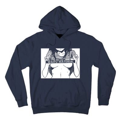 Waifu Material Anime Hentai Otaku Tall Hoodie